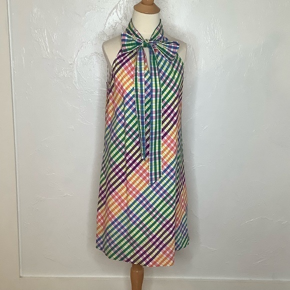 J crew halter sleeveless summer shift dress SZ 6 - Picture 15 of 16